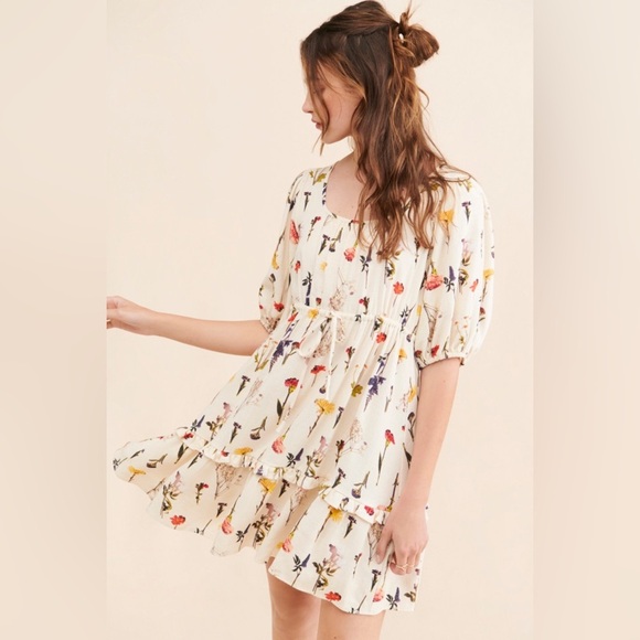 Lisa Says Gah X Free People Leila Floral Dress NWT Size XS - Picture 11 of 11